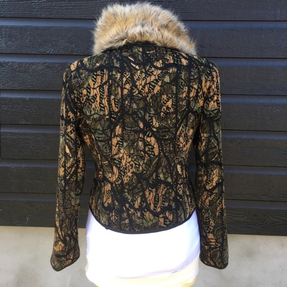 NWT TERRA NOSTRA blazer with removable collar Sz 6 - Picture 3 of 7